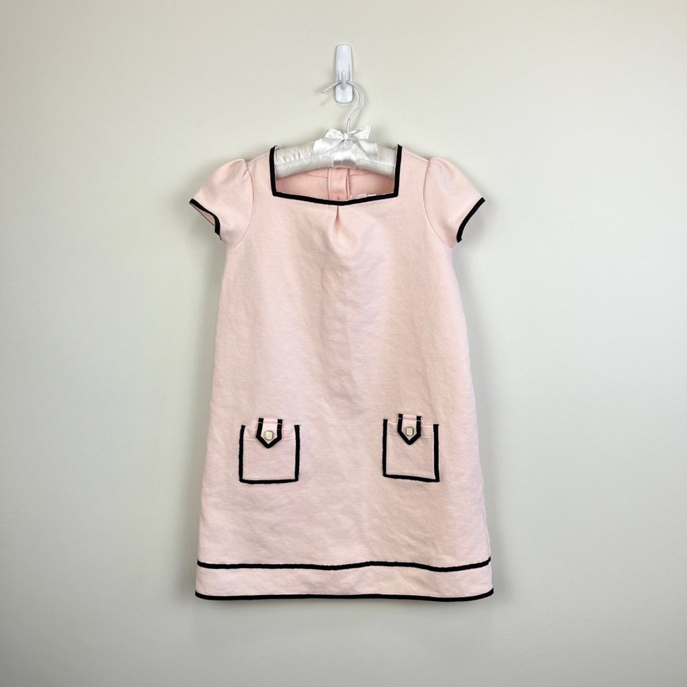 Janie and Jack Girls Ribbon Ponte Dress 6
